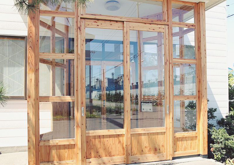 木のファザード