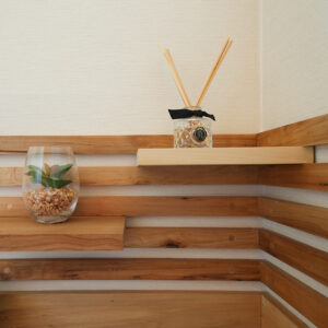 壁付けレイアウト棚